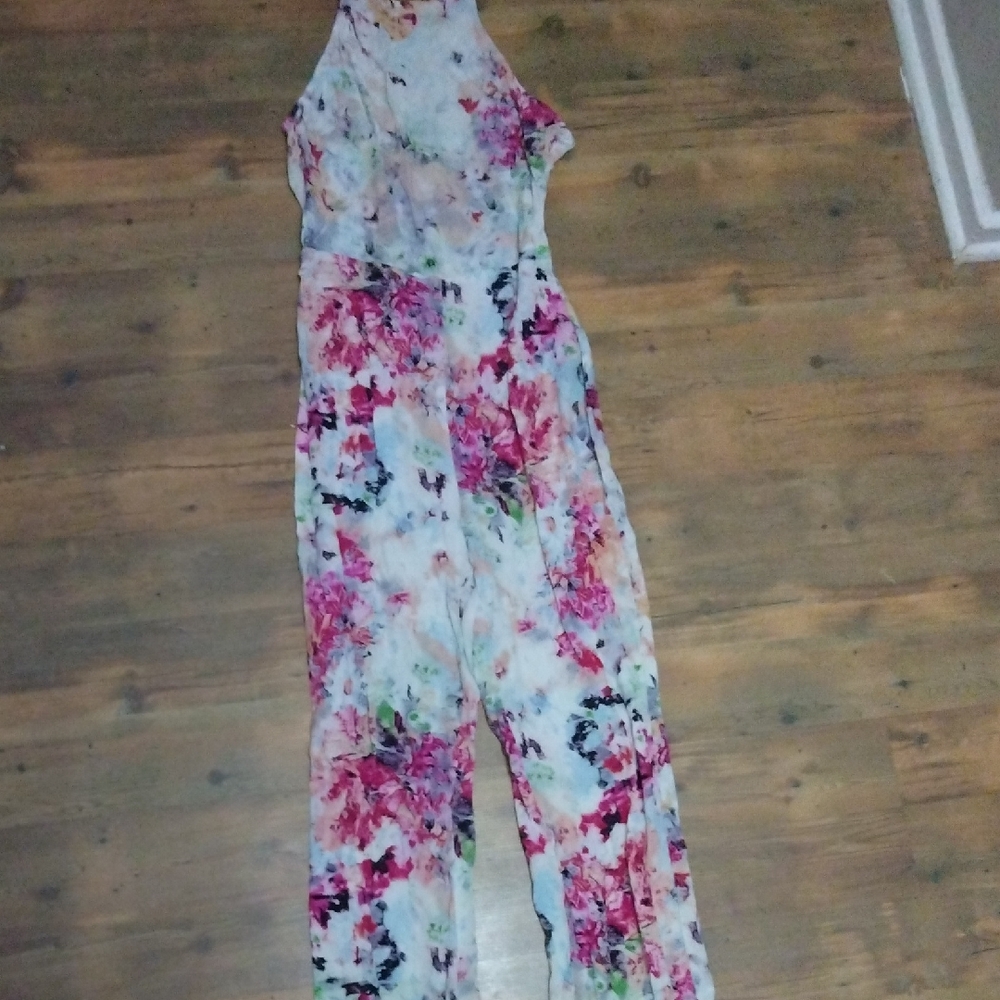 Floral Halter Jumpsuit